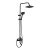 Milano Dito Rain Shower Set Matt Blk- Made In China