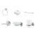 Milano Lilda Bathroom Accs 7 Pcs Set 3700 Cp- Gift Set- (Full Family)