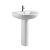 Milano Charming Ceramic Wash Basin/Pedestal 610X490X830Mm- Made In China