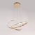 Ellie Neon Hanging Chandelier 8841/1GD