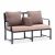 Carol 1 Seater Balcony Bench - Violet
