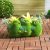 3 Birds Flocked Green Planter