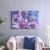 Aw21 Lorena Dark Purple, Dark Blue Flowers Canvas 60X90X2Cm M1008-21013