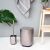 Falcon 5L Dustbin Set Silver Dustbin:17.1 X 17.2 X 25.5 HCM Toilet Brush Holder : 9X9X12/36 HCM