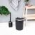 Falcon 6L Dustbin Set Black Dustbin :19.5X19.5X27HCM Toilet Brush Holder:10X10X14/38 HCM
