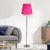 Aw21 Rondo Metal Floor Lamp Chrome+ (Rosy+ Pink) 30×H148Cm