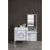 Venus Dresser With Mirror + Stool - White / Silver / Dark Grey