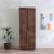 Lilith 2-Door Wardrobe - Walnut / Grey