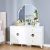 New Aloha Dresser with Mirror - White / Golden