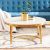 Humpback Coffee Table - White / Brushed Gold