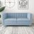 Catriona Two Seater Fabric Sofa - Light Blue