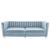 Catriona Three Seater Fabric Sofa - Light Blue