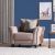 Ashley 1 Seater Fabric Sofa - Light Brown