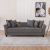 Ashley 3 Seater Fabric Sofa - Dark Grey