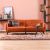 Silvana 3 Seater Fabric Sofabed - Rust