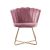 Bosley Accent Chair-Pink / Golden
