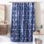 Geomatric Printed Shower Curtain 182x182 Cm Blue