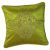 Fantasy Embroidered Filled Cushion 45X 45 cms -Green-HOL 414