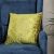 Fantasy Embroidered Filled Cushion 45X 45 cms -Green