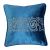 Fantasy Embroidered Filled Cushion 45X 45 cms -Teal