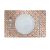 Glamour Glitter Metallic Mirror Look Printed Placemat Copper AEC-29613B
