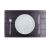 Glamour Embossed Transparent Pvc Placemat Dark Brown AEY-A026C