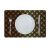 Glamour Metallic Stainless Steel Look Printed Placemat Gold/Black Afc-25712-Black