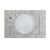 Glamour Pu Leather Placemat( With Polyester Backing) White/Gold 43X30cm AAS-P-30017A