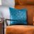 Ornate Pleated Cushion Cover 45X45 Cm Teal