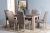 Heather 1+6 Dining Set - Marble/Oak - With 2-Year Warranty