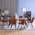 Gideon 1+6 Dining Set - Natural Oak / Brown