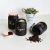 Adrian Set of 3 Storage Jar Black,Gold 3x700ml