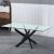 Leonardo Coffee Table-Glass / Powder Coated Black