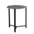 Vico End Table - Grey Ceramic / Black