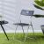 Dormer Metal Folding Chair - Black