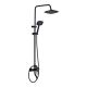 Milano Dito Rain Shower Set Matt Blk- Made In China