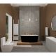 Milano Ramla Acrylic Freestanding Bathtub with Pop Up waste - 170x80x60 cm
