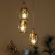 Belle 3-Light Aluminium Chandelier