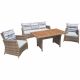 Kuba Dining Set - Brown