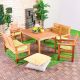 Marcello 6-Seater Outdoor Dining Set with Cushions