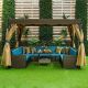 Laura Gazebo with 12-Seater Sofa - 300x240x220 cm