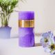 Ss22 Monique Scented Pillar Candle Purple Lavender 440G 7X15Cm 22Zl004-4