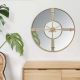 Stolpa Round Mirror Wall Clock Gold 70X70X4.5CM