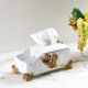 Ss22 Remy Tissue Box Gold,Marble 28.7X15.5X15Xcm Ds33479-11-S-205407