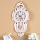 Pease Classical Pendulum Wall Clock White 38X8X74CM