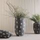 Elisa Vase Grey,White 25X25X42XCM