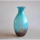 Kiyan Glass Vase Teal & Brown
