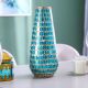 Cellena Mosaic Glass Vase Blue & Gold