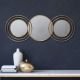 Alayna Round Shape Mirror Gold