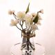 Aw21 Rejoice White Cherry Blossom Pudding Vase H19Cm L22072/Wh